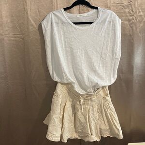 Michael Stars Cream Mini Skirt